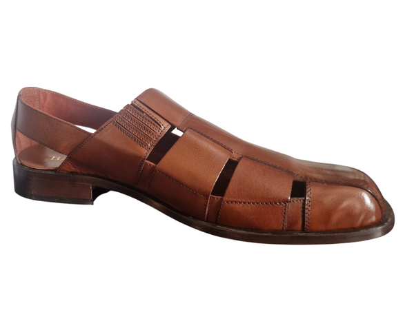 Barker Jazz Fisherman Brown Real Leather Mens Shoes
