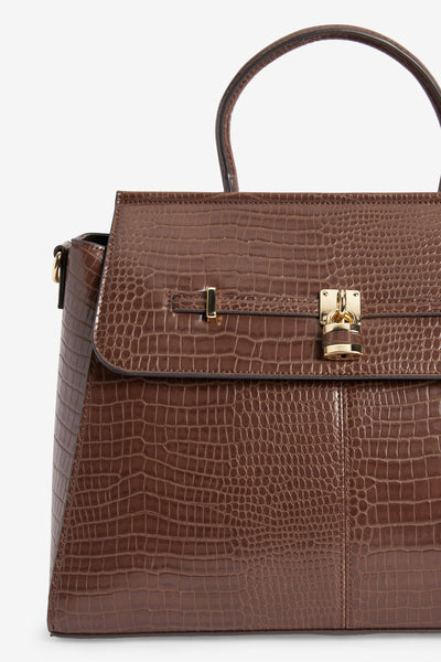 Next Choc Formal Lock Detail Womens Tote Bag