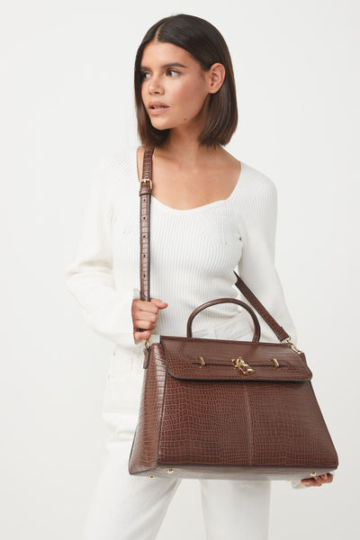 Next Choc Formal Lock Detail Womens Tote Bag