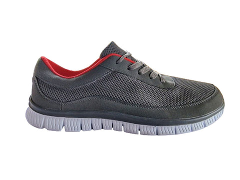 Cotton Traders Grey Lightweight Memory Foam Mens Trainers