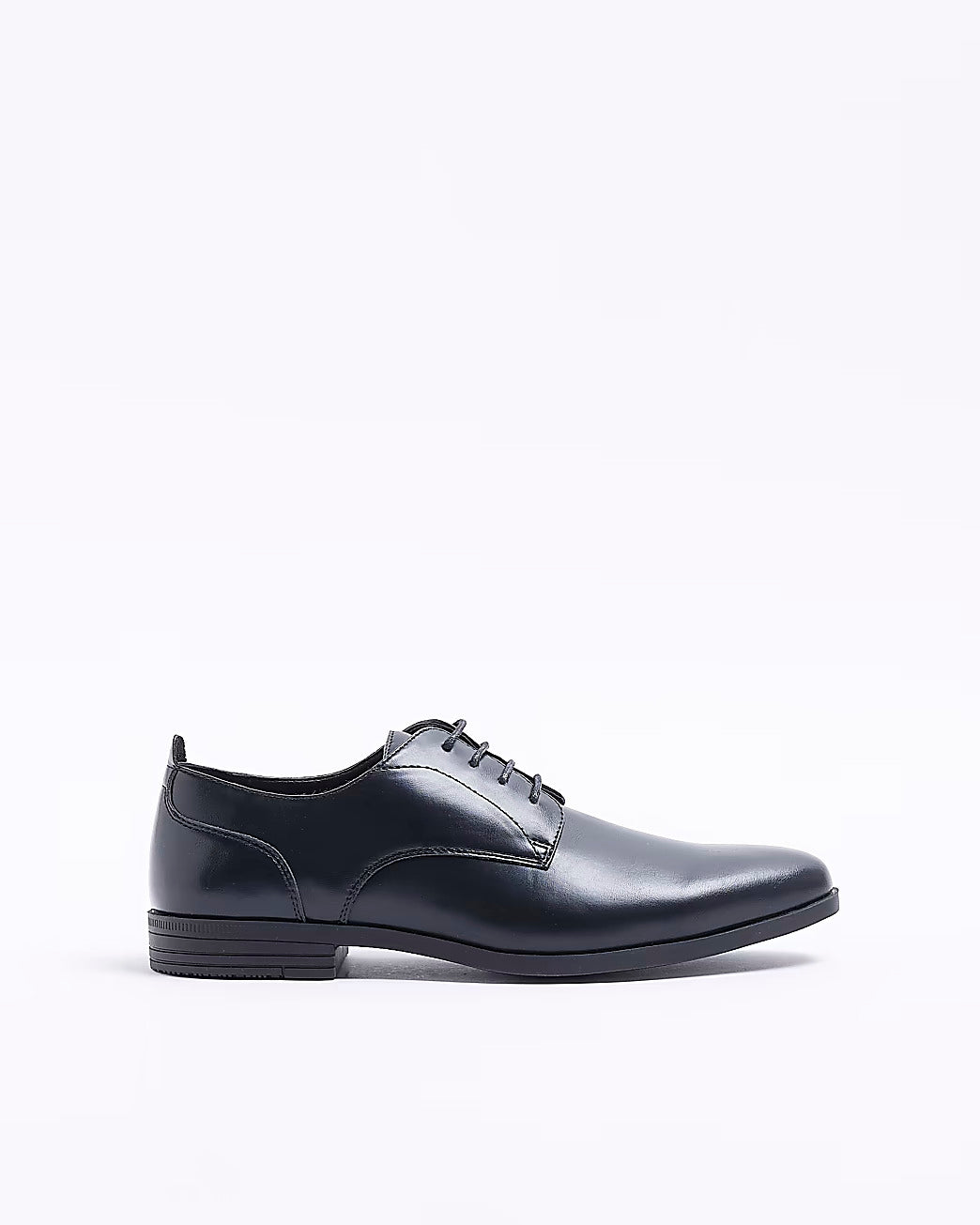 River Island Black Wide Fit Derby Mens Shoes – Stockpoint Apparel