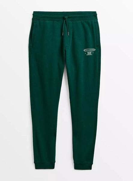 Tu Green Graphic Coord Mens Joggers