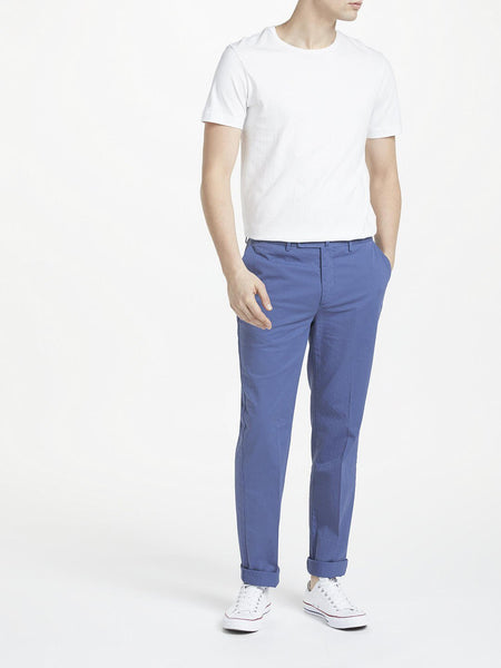 Hackett London Tailored Sanderson Boys/Men Chinos, Sandy Blue - Stockpoint Apparel Outlet