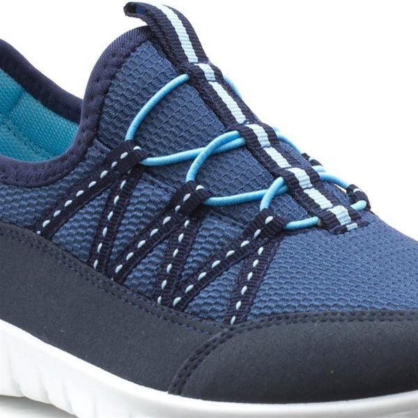 Podium Womens Navy Lightweight Casual Trainers - Stockpoint Apparel Outlet