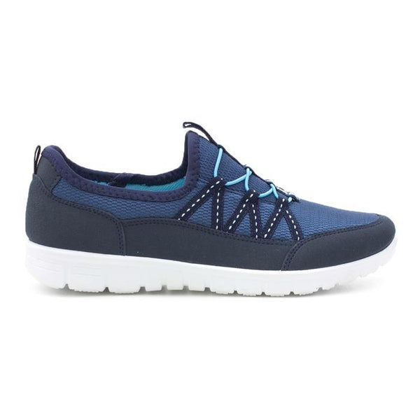 Podium Womens Navy Lightweight Casual Trainers - Stockpoint Apparel Outlet