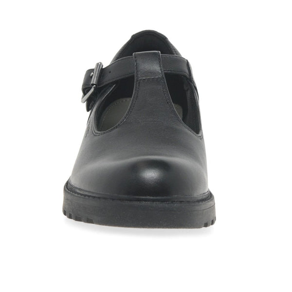 Geox J Casey Leather T-Bar Girls School Shoes - Stockpoint Apparel Outlet