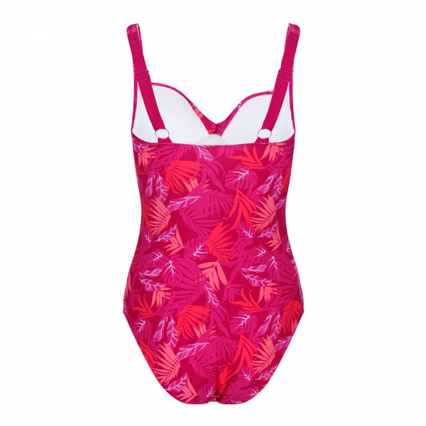 Regatta Dark Cerise Tropical Sakari Swim Costume