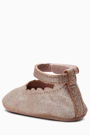 Next Baby Girls Pink Mary Jane Pram Shoes - Stockpoint Apparel Outlet