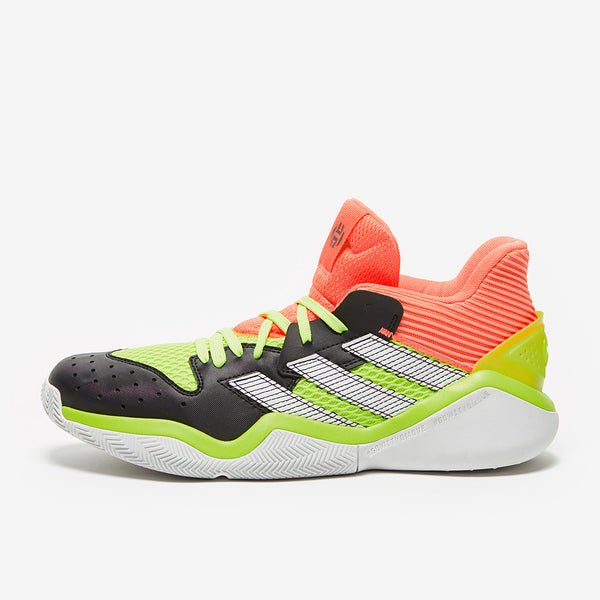 Adidas Core Black & Signal Coral Harden Stepback Mens Sneakers - Stockpoint Apparel Outlet