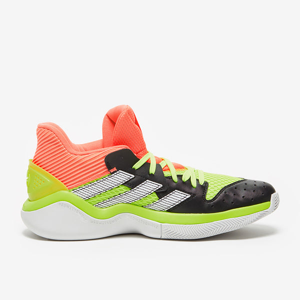 Adidas Core Black & Signal Coral Harden Stepback Mens Sneakers - Stockpoint Apparel Outlet