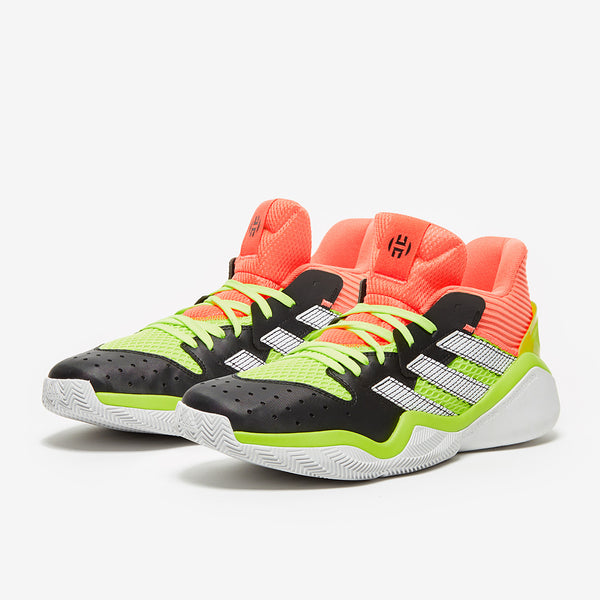Adidas Core Black & Signal Coral Harden Stepback Mens Sneakers - Stockpoint Apparel Outlet
