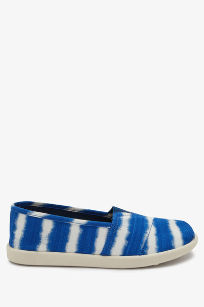 Next Blue Tie Dye Slip-On Canvas Girls Pumps - Stockpoint Apparel Outlet