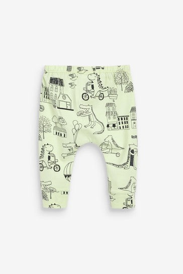 Next 3 Pack Organic Cotton Dinosaur Baby Boys Leggings - Stockpoint Apparel Outlet
