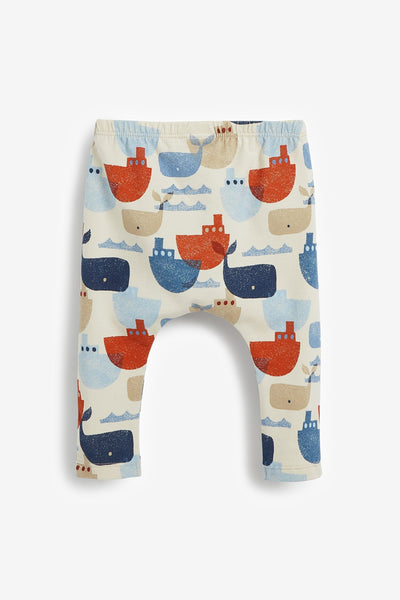 Next Blue 2 Pack Whale Younger Boys Leggings - Stockpoint Apparel Outlet