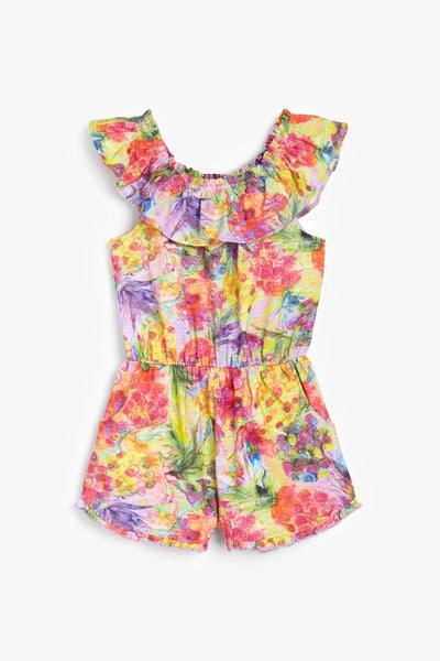 Next Multi Pineapple All Over Print Older Girls Playsuit - Stockpoint Apparel Outlet