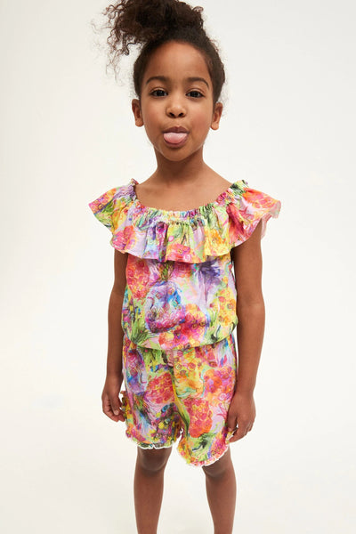 Next Multi Pineapple All Over Print Younger Girls Playsuit - Stockpoint Apparel Outlet