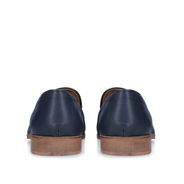 Kurt Geiger Buster Navy Suede Mens Tassel Loafers - Stockpoint Apparel Outlet