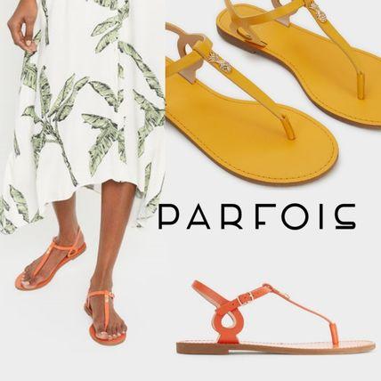 Parfois Tamanho Pineapple Detail Yellow Womens Sandals - Stockpoint Apparel Outlet