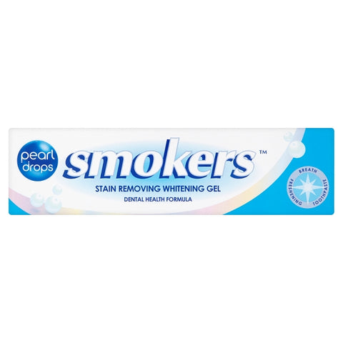 Pearl Drops Smokers Stain Removing Whitening Gel Toothpaste 50ml - Stockpoint Apparel Outlet