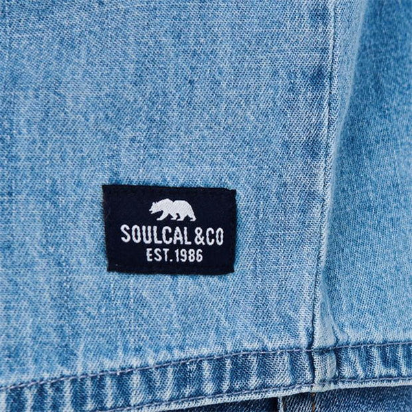 SoulCal & Co Denim Mens Shirt - Stockpoint Apparel Outlet