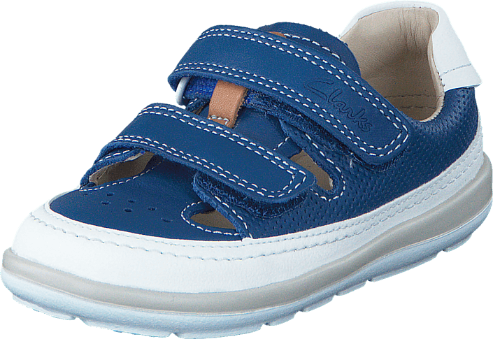 Clarks Softly Navy Fst Younger Boys Shoes Stockpoint Apparel Outlet