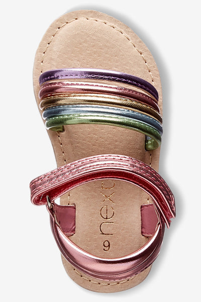 Next Pink Strappy Younger Girls Sandals - Stockpoint Apparel Outlet