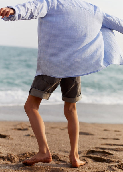 Mango Lyocell Linen Older Boys Shirt - Stockpoint Apparel Outlet