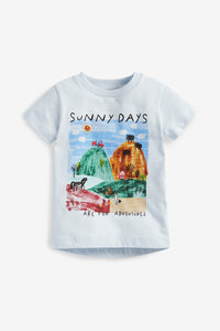 Next Light Blue Sunny Days Farm Younger Boys T-Shirt - Stockpoint Apparel Outlet