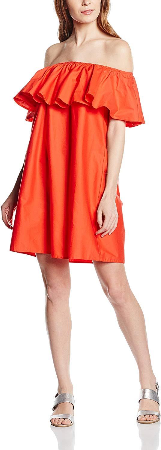 John Zack Orange Bardot Womens Dress – Stockpoint Apparel Outlet