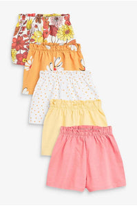 Next 5 Pack Floral Baby Girls Shorts - Stockpoint Apparel Outlet