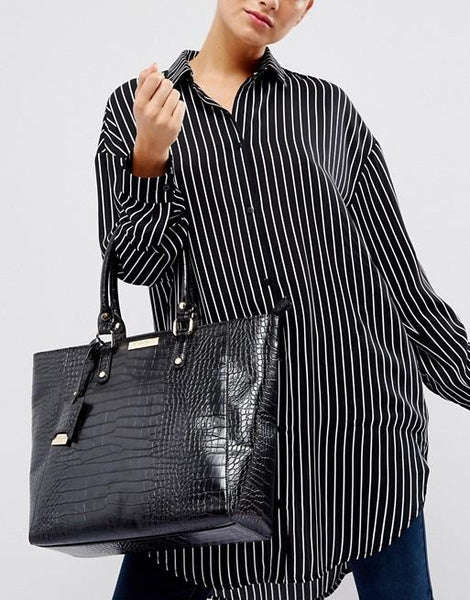 Kurt Geiger Carvela Black Arlette Womens Tote Bag - Stockpoint Apparel Outlet