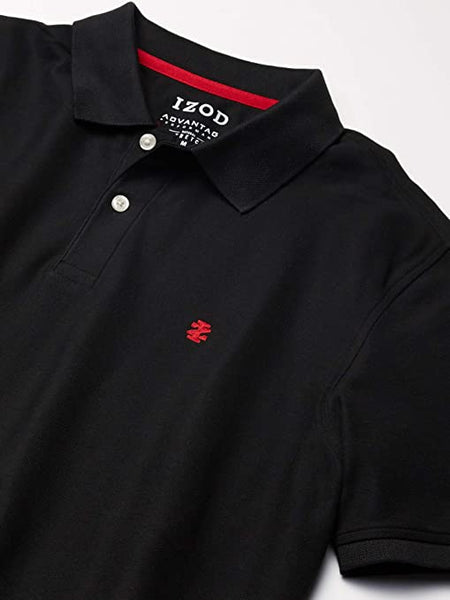 Izod Performance Black Pique Mens Polo Shirt - Stockpoint Apparel Outlet