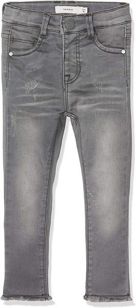 Name It Girls Nittelsy Dark Grey Denim Pant Mini Noos Skinny Jeans - Stockpoint Apparel Outlet
