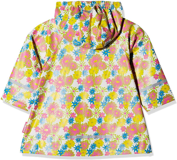 Playshoes Girl's Rain Jacket Floral Print Raincoat - Stockpoint Apparel Outlet