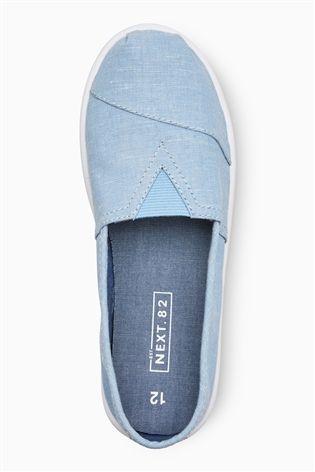 Next Boys Blue Chambray Espadrilles - Stockpoint Apparel Outlet