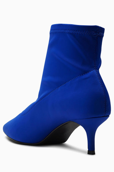 Next Womens/Girls  Blue Kitten Heel Sock Boots