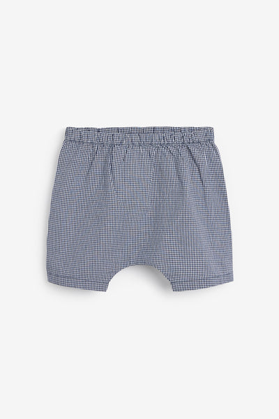 Next 2 Pack Blue Woven Baby Boys Shorts - Stockpoint Apparel Outlet