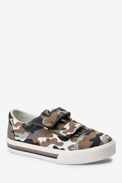 Next Neutral Camo Strap Younger Boys Shoes - Stockpoint Apparel Outlet