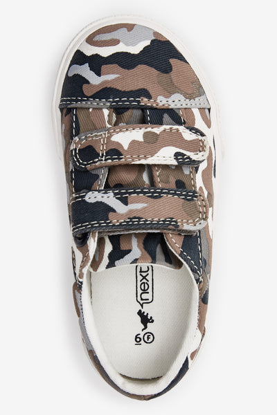 Next Neutral Camo Strap Younger Boys Shoes - Stockpoint Apparel Outlet