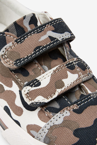 Next Neutral Camo Strap Younger Boys Shoes - Stockpoint Apparel Outlet