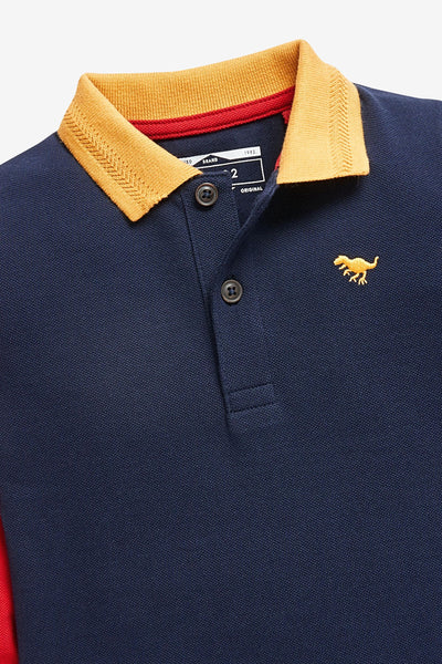 Next Rainbow Hotch Potch Younger Boys Polo Shirt - Stockpoint Apparel Outlet