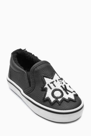 Boys slip hot sale on pumps
