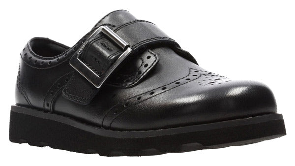 Clarks ladies outlet black leather shoes