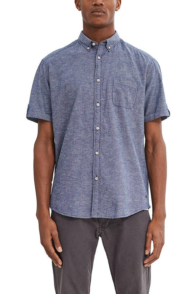 Esprit Mens Navy Short Sleeve Shirt