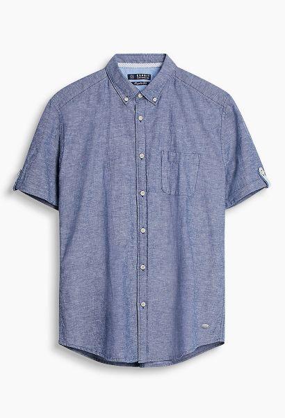 Esprit Mens Navy Short Sleeve Shirt