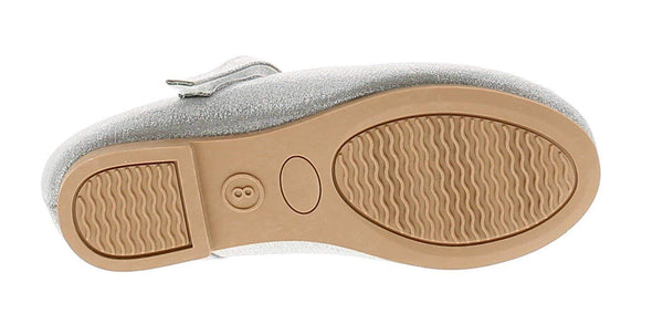 Princess Stardust Girls Gaby Butterfly Style Silver Ballerina Shoes - Stockpoint Apparel Outlet
