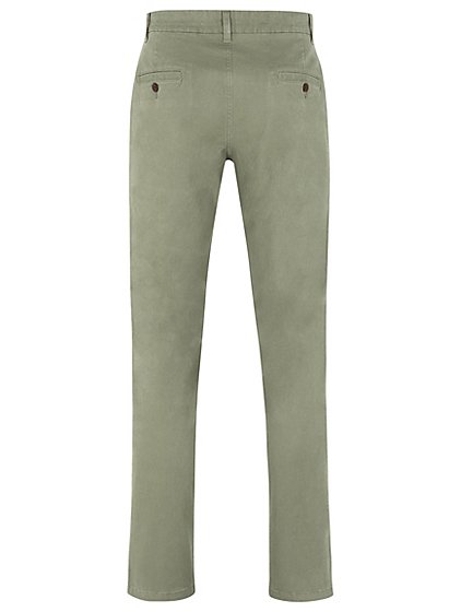 George Mens/Boys Sage Green Stretch Chinos - Stockpoint Apparel Outlet
