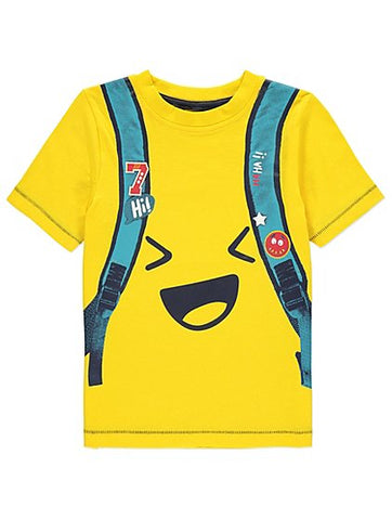 George Baby Boys Yellow Rucksack Print T-Shirt - Stockpoint Apparel Outlet