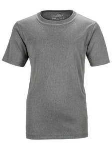 James Nicholson Kids Unisex Active Sports T-Shirt Grey - Stockpoint Apparel Outlet