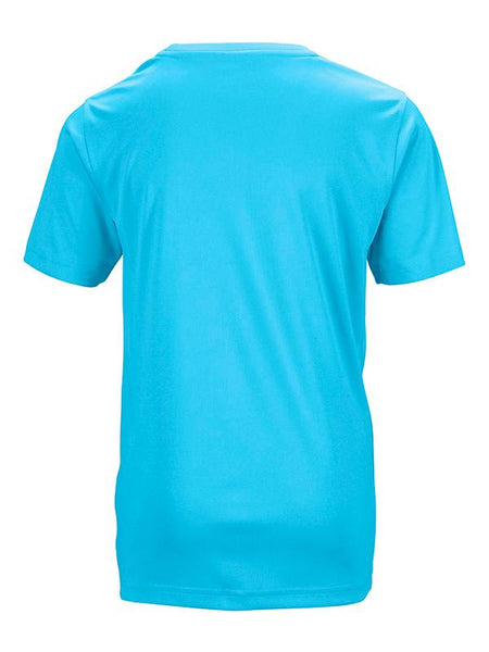 James Nicholson Kids Unisex Active Sports T-Shirt Turquoise - Stockpoint Apparel Outlet
